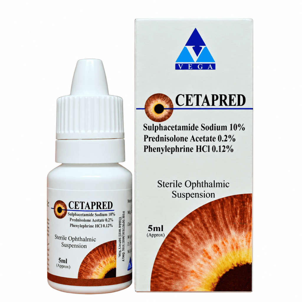 Cetapred Eye Drops product packaging