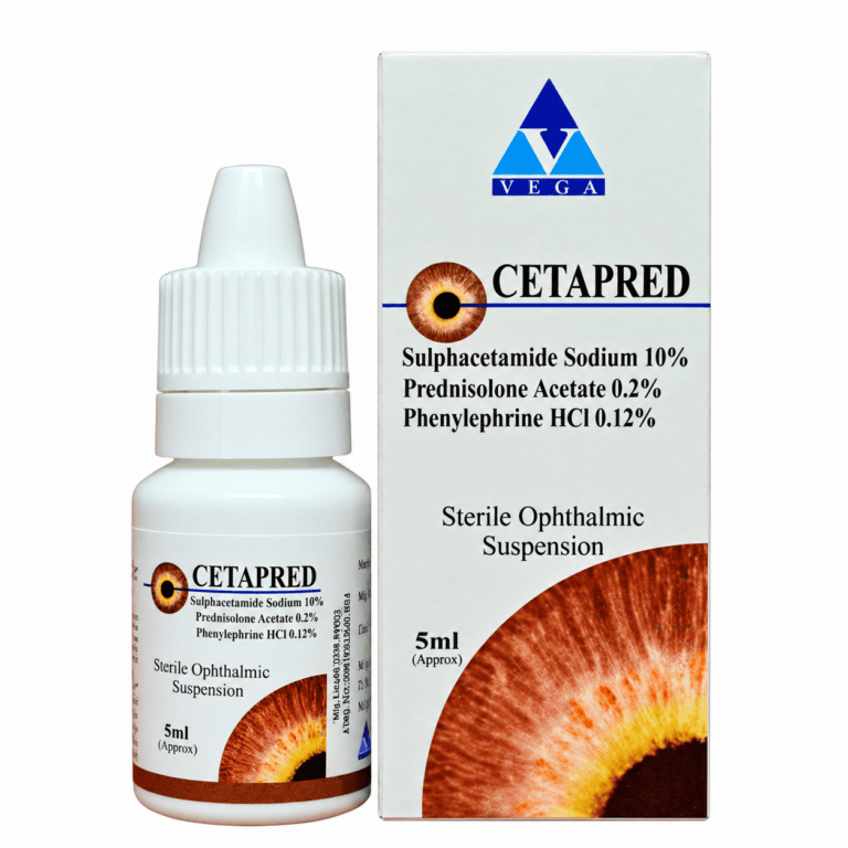 Cetapred Eye Drops product packaging