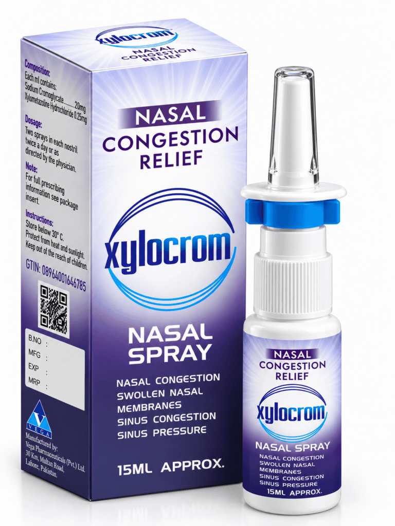 Xylocrom Nasal Spray packaging and bottle